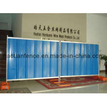 Temporary Steel Hoarding Panel, Solid Hoarding Fence Panel